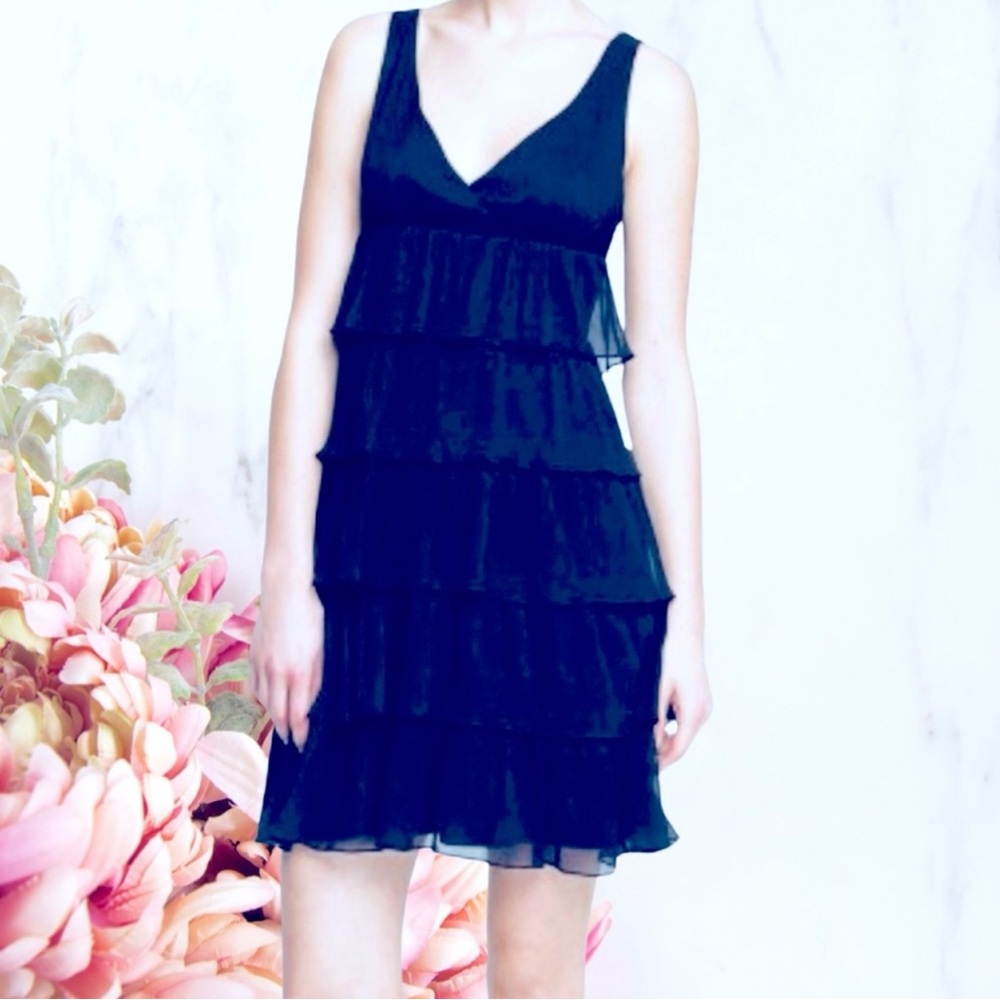 J. Crew Silk Ruffle Tiered Zadie Dress ~ Sz 6